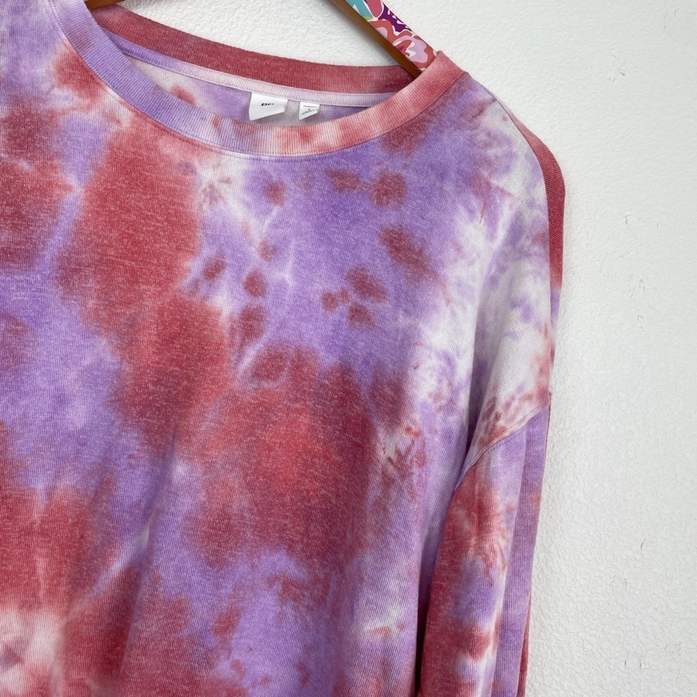 bp Purple Sheer tie dye cozy top size L // 1976 - Picture 4 of 5